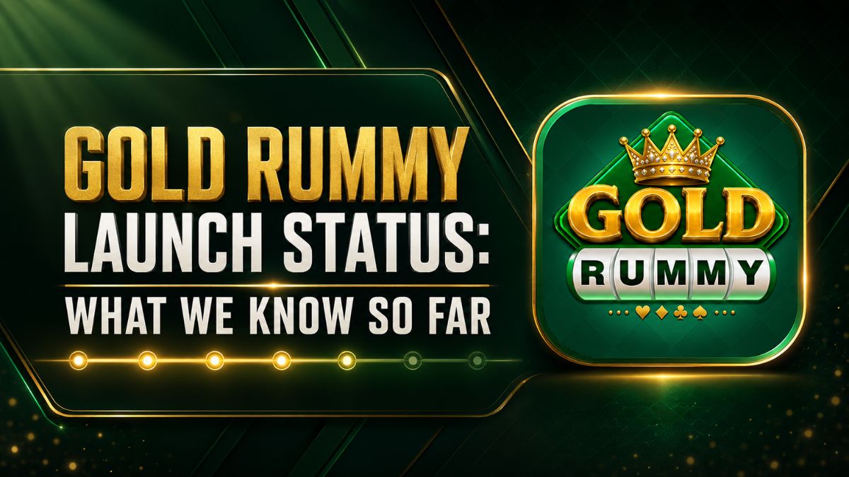 Gold Rummy launch status showing the live download link and pending verification