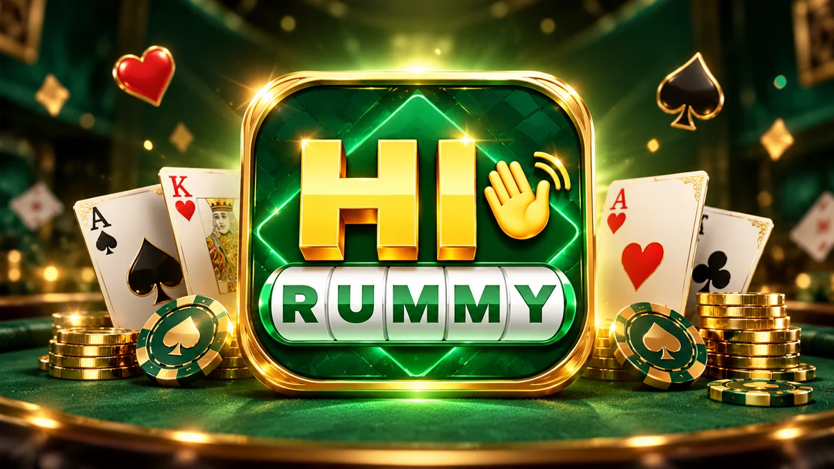 Hi Rummy app icon with a waving hand greeting and playing cards