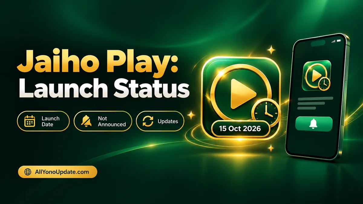 Jaiho Play Launch Date: Launched 15 Oct 2026 — featured guide graphic